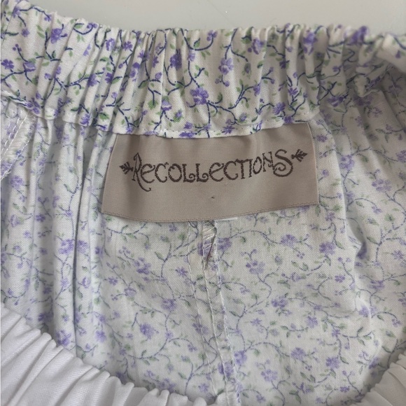 Recollections Renaissance TradWife Cosplay Floral Ruffled Skirt 100% Cotton - Picture 4 of 11